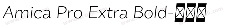 Amica Pro Extra Bold字体转换 Amica Pro Extra Bold字体转换